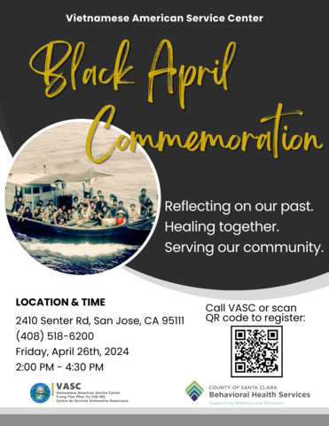 Black April 2024 Commemoration flyer
